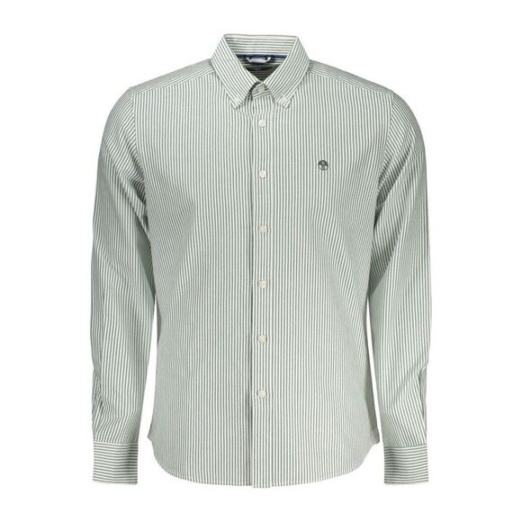 North Sails Green Cotton Men Men's Shirt